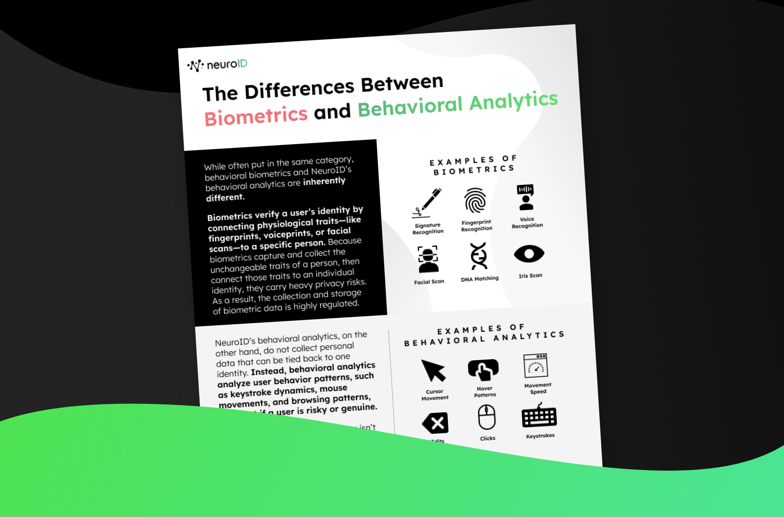 The Difference Between Biometrics and Behavioral Analytics
